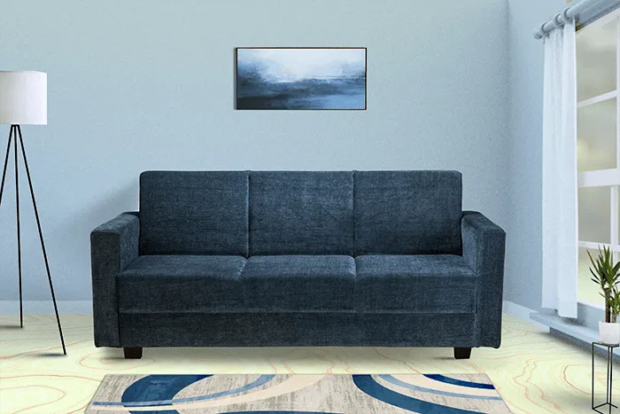 VIVDeal Amora 3 Seater Fabric Classic Sofa